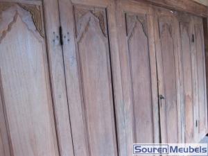 Oud antiek teakhouten deuren en kozijn, prachtig houtsnijwerk (10)